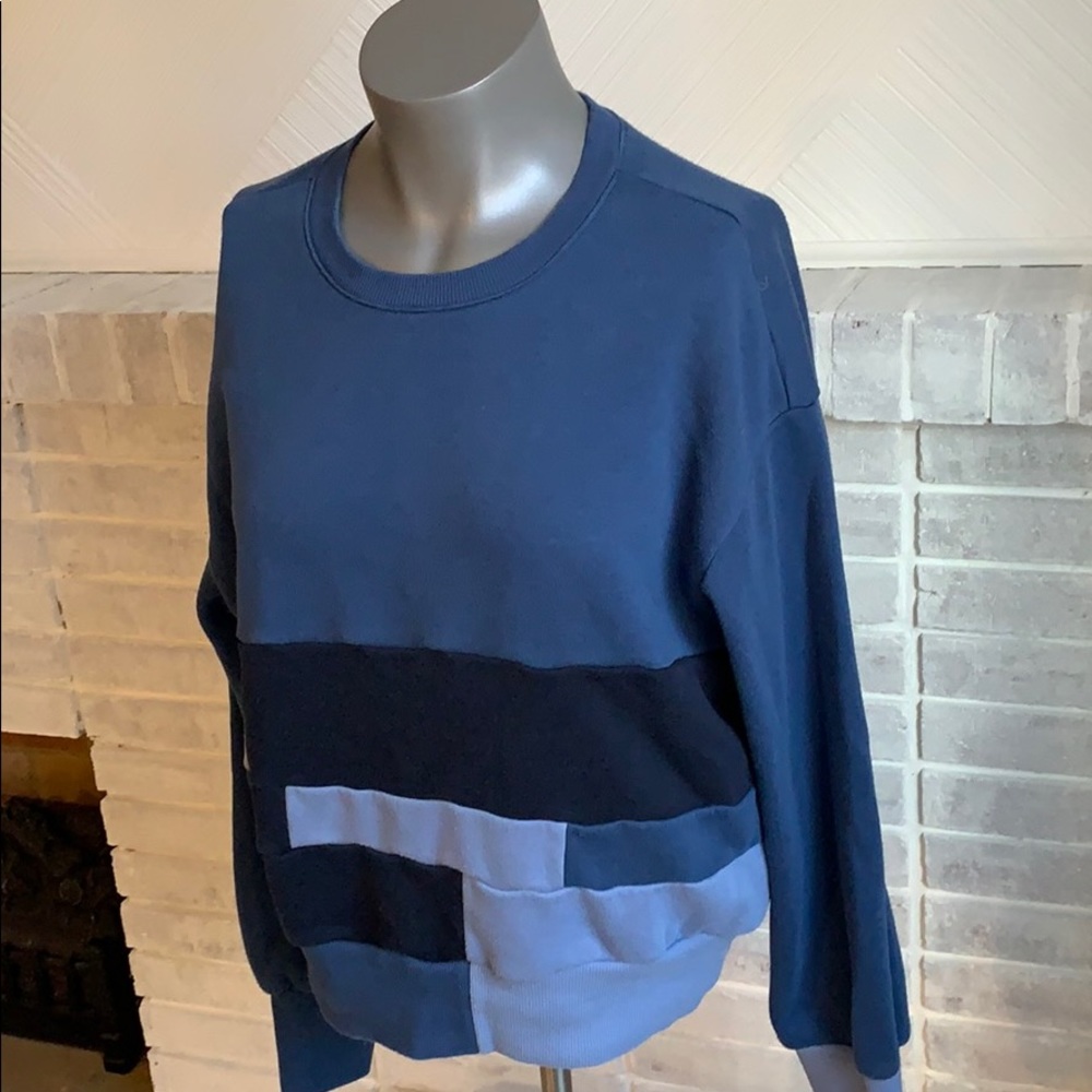 JoyLab Blue Colorblock Sweatshirt - Picture 3 of 7